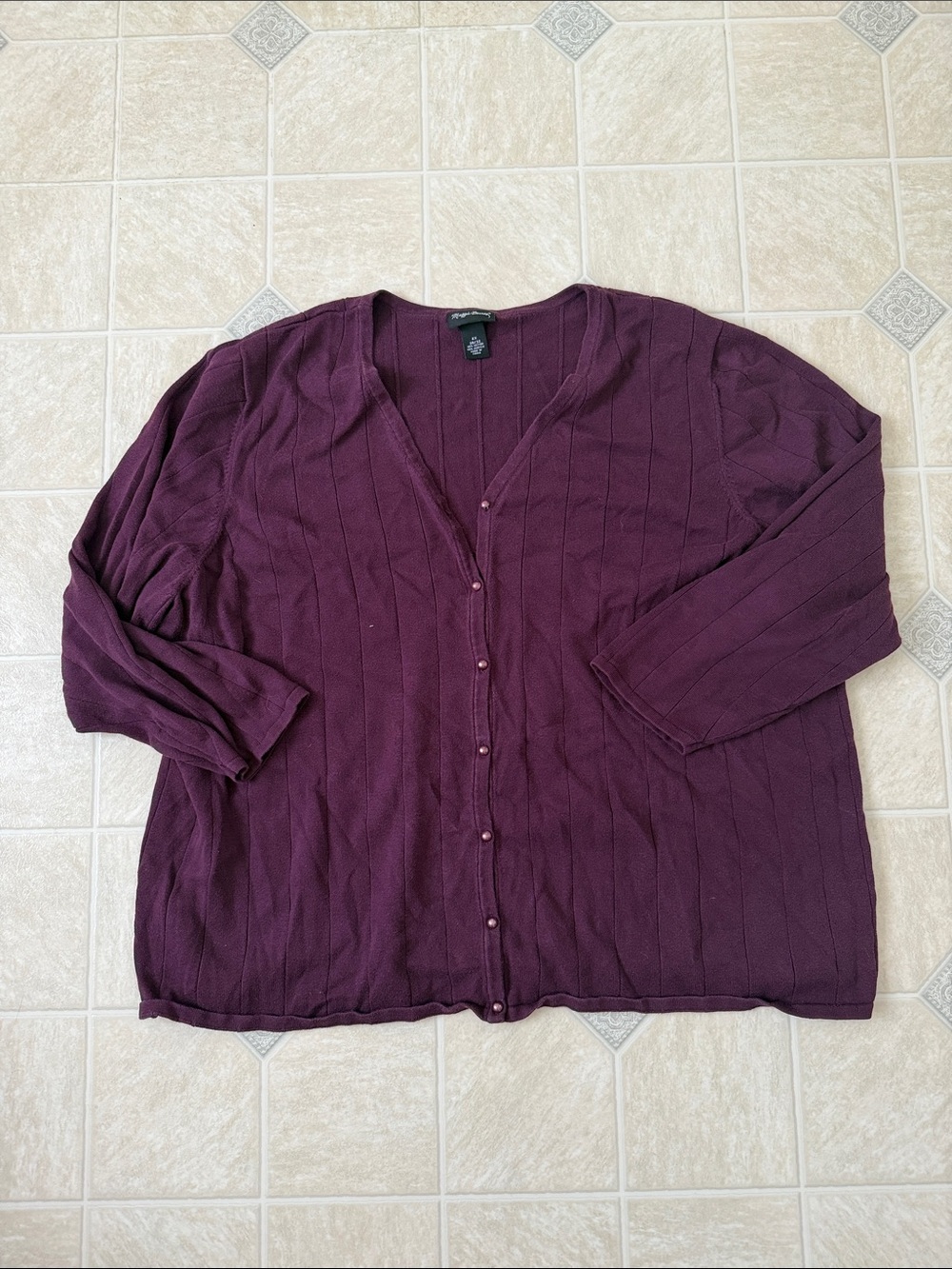 Maggie Barnes Purple Cardigan